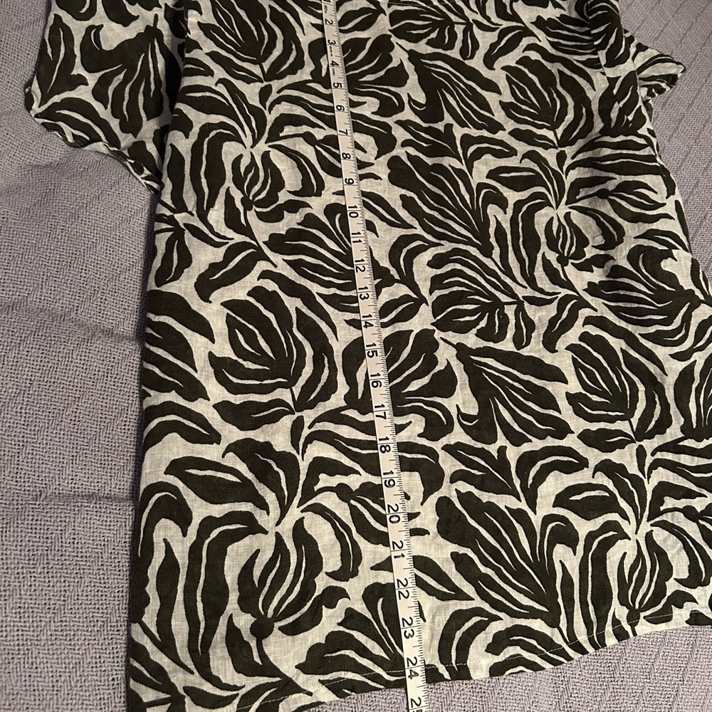 Nicole Miller 100% linen top, size 3X - Picture 4 of 5